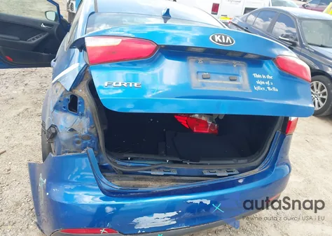 2014 Kia Forte Lx z USA, uszkodzony, nr VIN KNAFX4A65E5205434